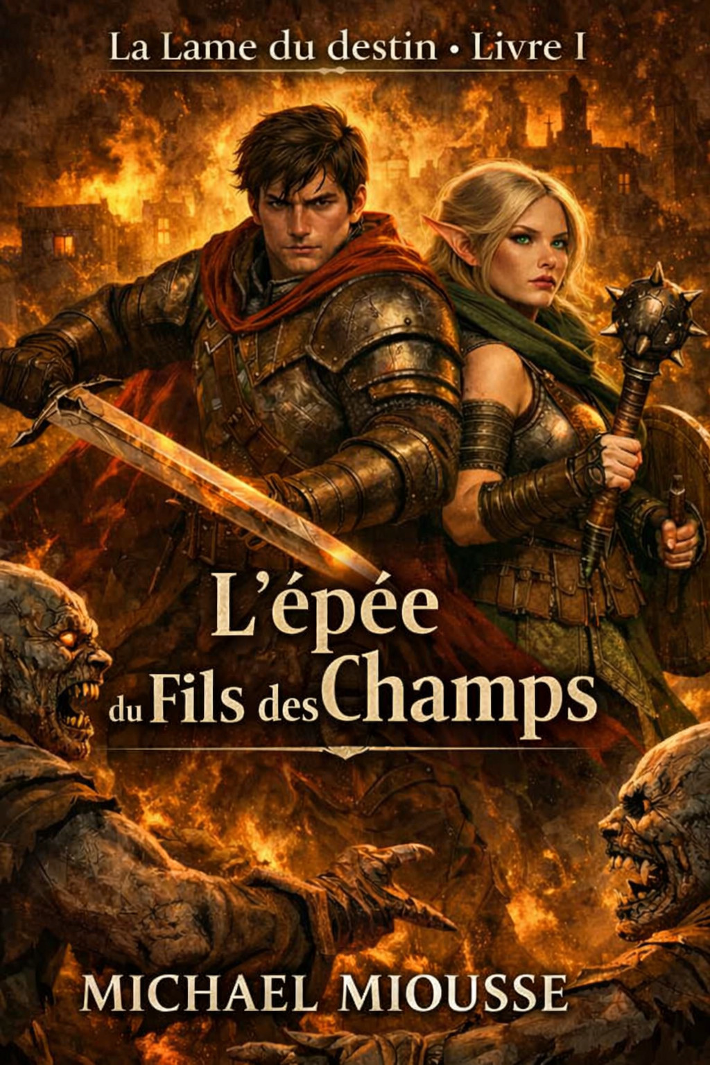 Couverture de L'épée du fils des champs par Michael Miousse